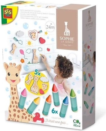 SES Sophie la girafe fürdőzsírkréták és habfigurák