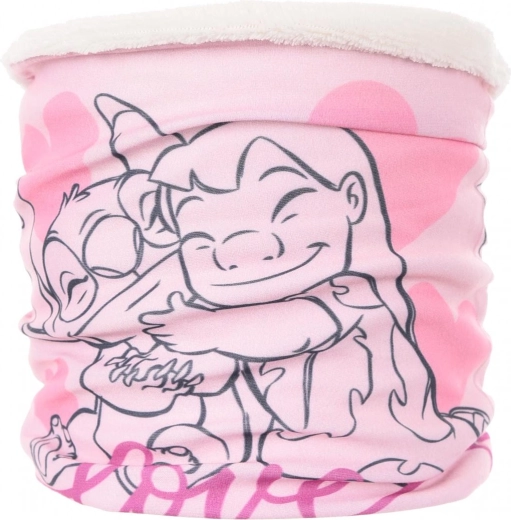Lilo és Stitch rózsaszín gyerek nyakmelegítő