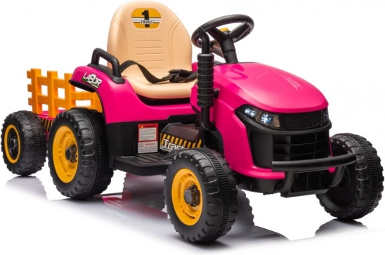 Akkumulátoros rózsaszín traktor