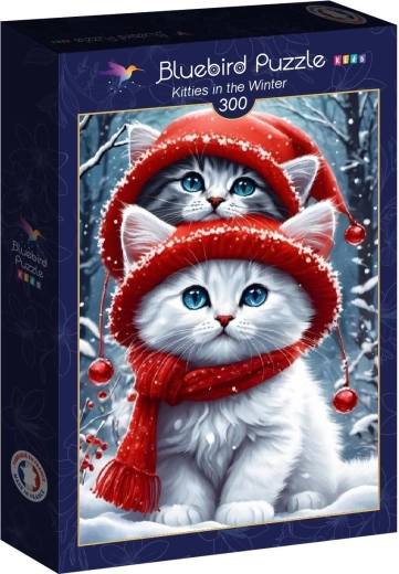 Bluebird puzzle kiscicák télen – 300 darabos