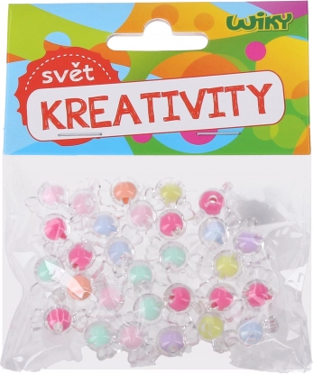 Színes gyöngyök keveréke 16 mm