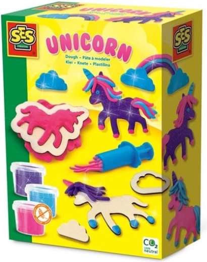 SES modellező massza – neon és csillámos unikornis