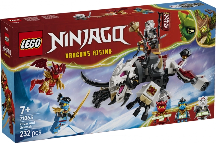 LEGO NINJAGO Zilvar és a Grimtak sárkánybestia