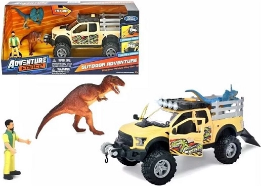 Adventure Force dzsip és dinoszaurusz fénnyel és hanggal