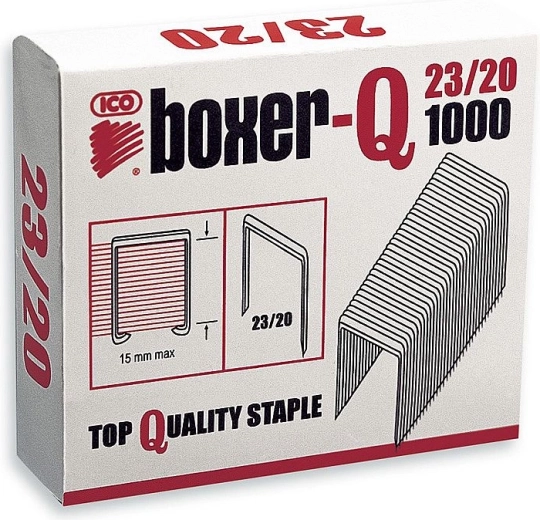 BOXER‑Q 23/20 tűzőkapcsok, 1000 db
