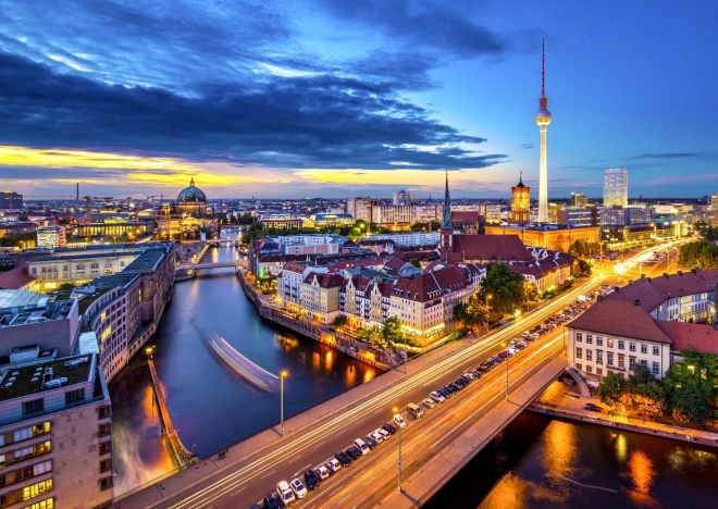 Enjoy puzzle Éjszakai Berlin 1000 darab