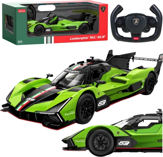 RC autó Lamborghini SC63 1:14 zöld a Rastar-tól