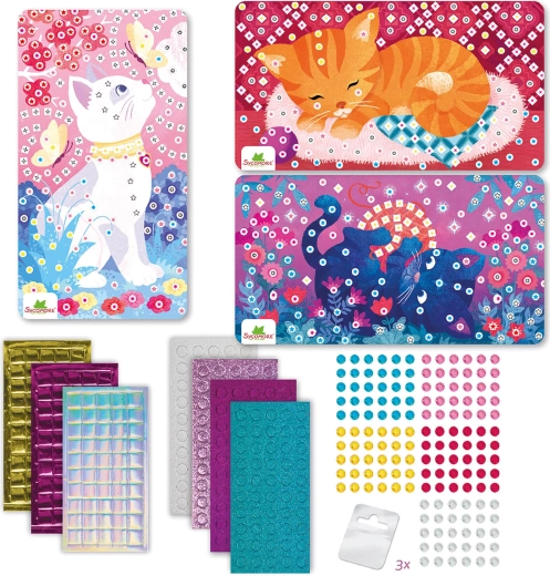 Stick & Fun kis mozaikakockák – Cicák