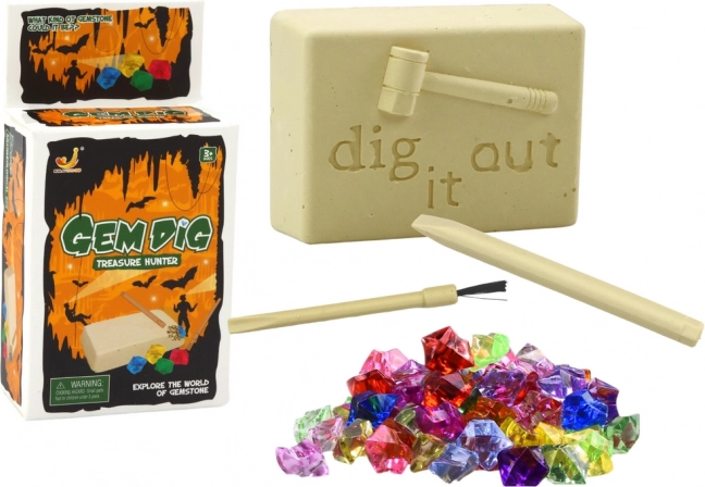 Mini régészeti készlet Kristálykifejtő eszközök