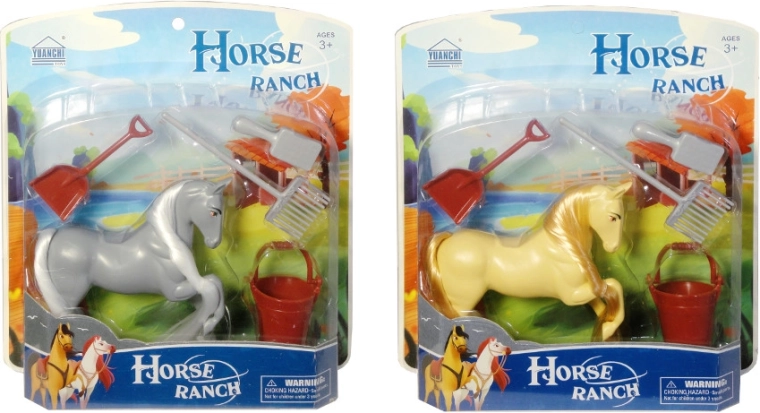 Lovas figura sörény- és farokápoló készlettel