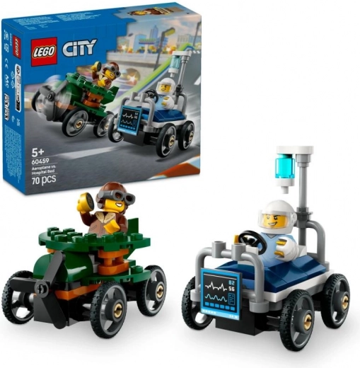 LEGO City versenyszett: repülő vs. kórházi ágy