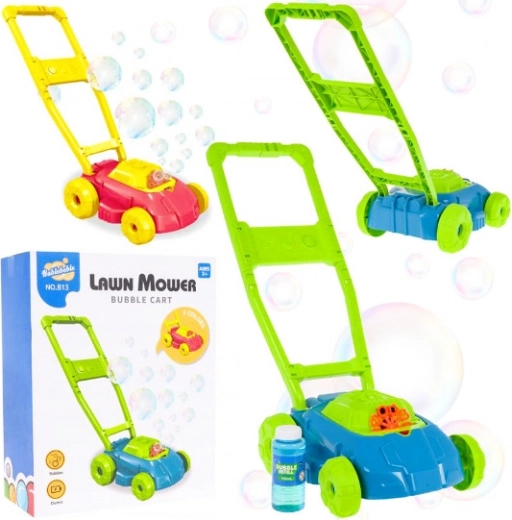 Gyermek buborékfújó fűnyíró – kerti buborékfűnyíró