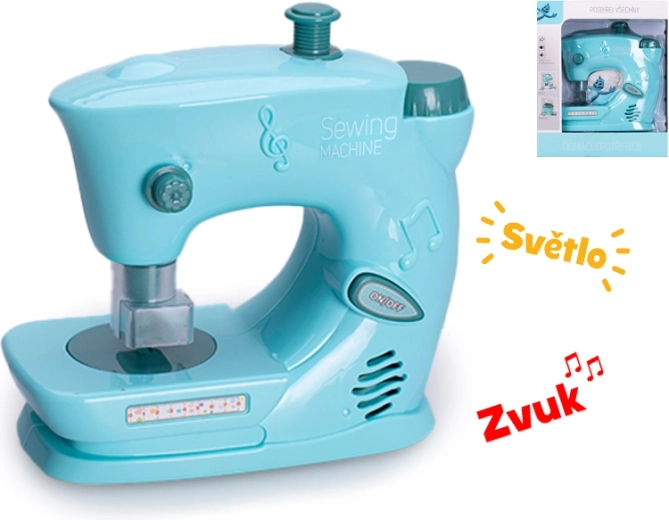 Gyerek varrógép fénnyel és hanggal, 15 × 15 cm