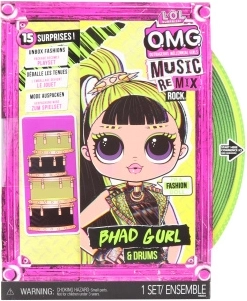 L.O.L. Surprise! OMG ReMix Rock Bhad Gurl nagy nővér dobokkal
