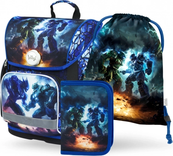 Baagl iskolai szett Ergo Robotok – aktatáska, tolltartó és tornazsák