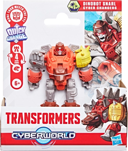 Hasbro Transformers Cyber Changers – dinobot Snarl, átalakulás 4 lépésben