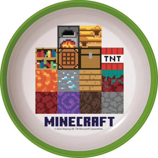 Minecraft műanyag tál 300 ml csúszásmentes aljjal