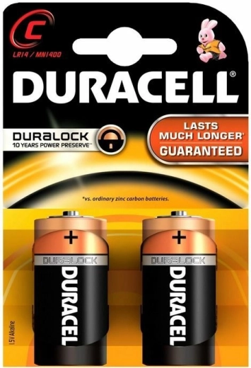 Alkáli elemek C 1,5 V DURACELL Basic, 2 db