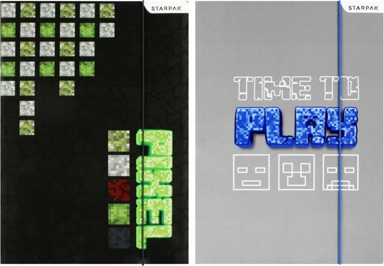 A4-es füzetborító Minecraft Pixel - 1 db