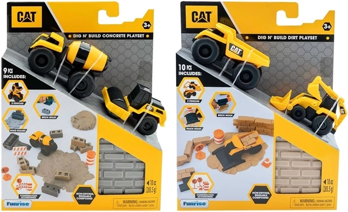CAT Dig ’N’ Build építőjáték készlet modellező gyurmával (1 db, véletlenszerű kiválasztás)