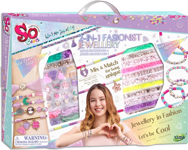 TASIA 2 az 1-ben ékszerkészítő készlet láncok és medálok készítéséhez