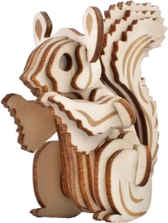 Woodcraft fa 3D puzzle – mókus