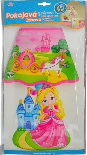 Gyermek 3D fali lámpa – hercegnő