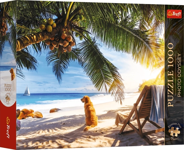 Trefl Premium Plus Photo Odyssey puzzle: Pihenés a tengerparton, Seychelle-szigetek, 1000 darab