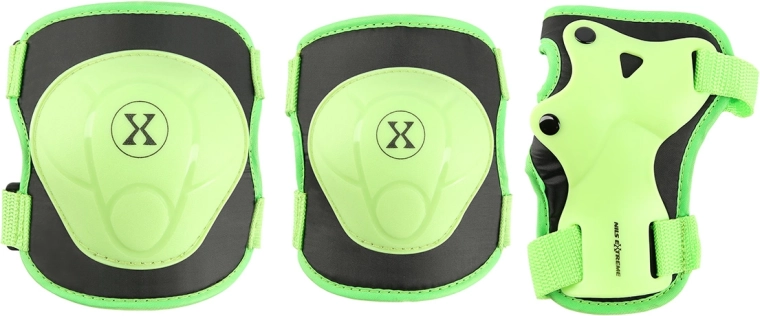 NILS Extreme H704 görkorcsolyázáshoz és gördeszkázáshoz védőfelszerelés szett – zöld – S