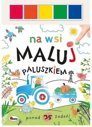 Fess az ujjaddal: A tanyán – kreatív könyvecske festékekkel