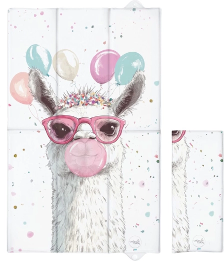 Ceba baby utazó pelenkázó alátét Basic Crazy lama 80 × 50 cm
