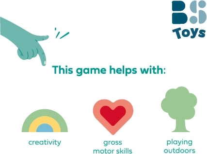 Játékok járdakrétával – kreatív kültéri készlet gyerekeknek