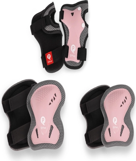 Qplay gyerek védőfelszerelés coral pink, S méret (3–5 év)