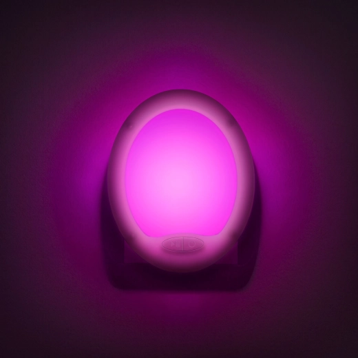 Színváltós Smooth LED éjszakai fény 7 LED-del