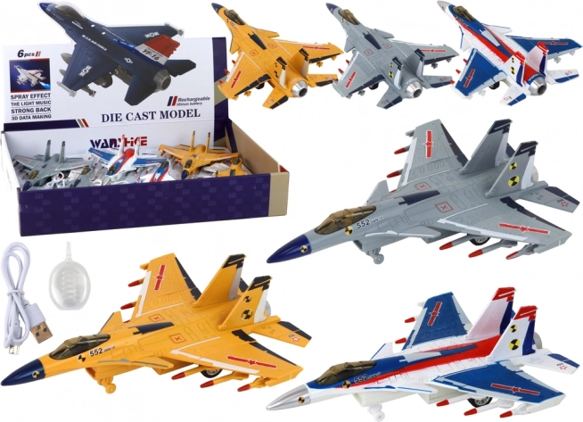 Gyermek repülőgép modell gőz- és hanghatásokkal