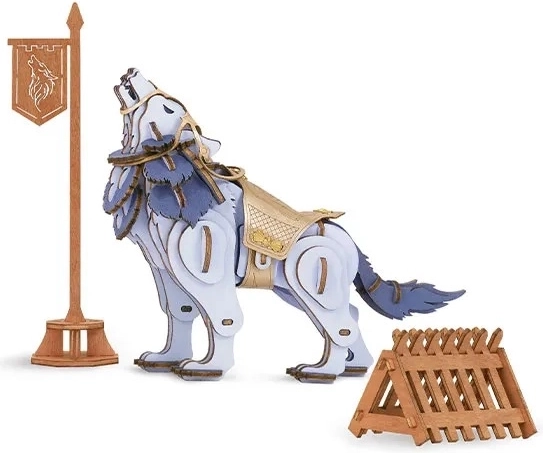 3D Fa Puzzle Farkas Harcos