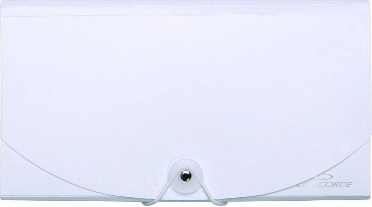 Gumis DL dokumentumtartó mappa, 13 rekesz, fehér