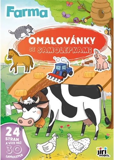 A4-es színező füzet matricákkal – Farm