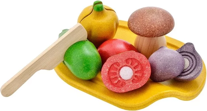 PlanToys fa zöldség szeletelő készlet