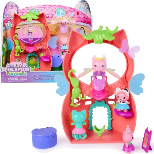 Gabby babaháza Fairylandia játékkészlet Kitty Fairy tündérrel és gyűrűvel