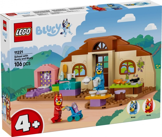 LEGO Bluey iskola Rustyval és Blueyval