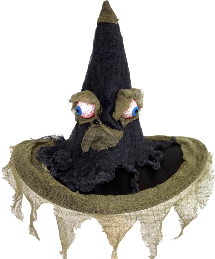 Boszorkánykalap fekete, hegyes (univerzális)
