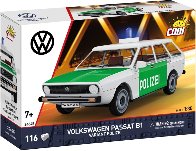 Cobi Volkswagen Passat B1 Variant rendőrség 1:35 (116 darab)