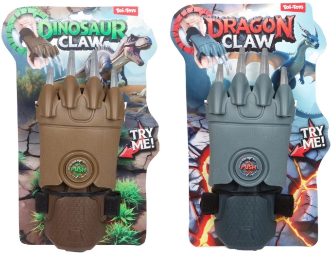 Kilőhető karmok sárkány/dinoszaurusz műanyag 11 × 29 cm, 2 szín