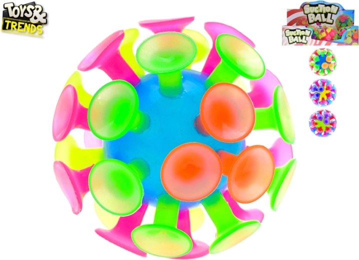 Golyó tapadókorongokkal, 10 cm, gyerekeknek