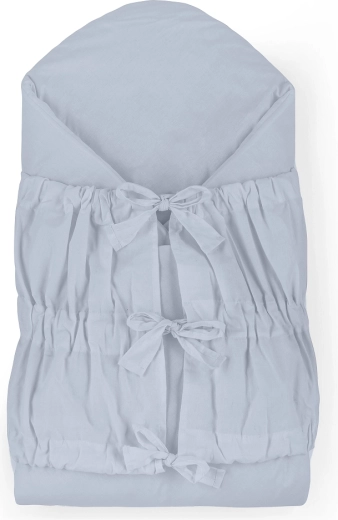 Petite&Mars megkötős pólya nurse kivehető kókuszbetéttel dusty blue 75 × 75 cm