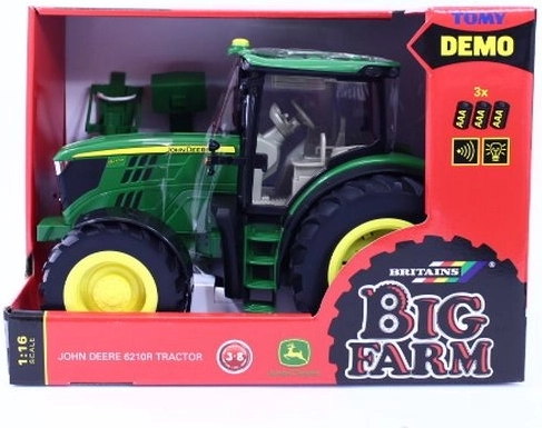 Tomy Britains Big Farm John Deere 6210R traktor fényekkel és hangokkal (1:16)
