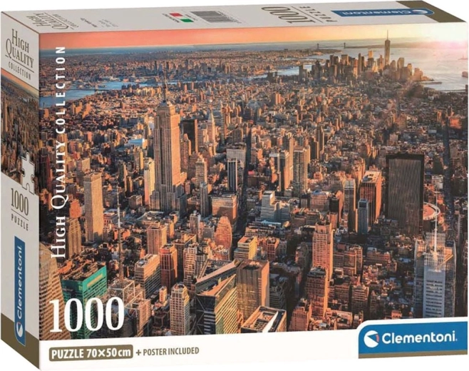 CLEMENTONI Puzzle New York – Manhattan látképe, 1000 darab