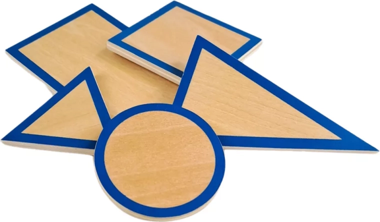 Moyo Montessori fa alapok geometriai testekhez – 5 db-os készlet