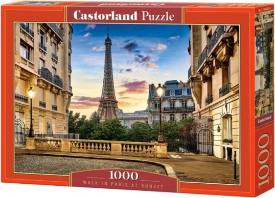 1000 darabos puzzle - Sétálás Párizsban naplementekor
